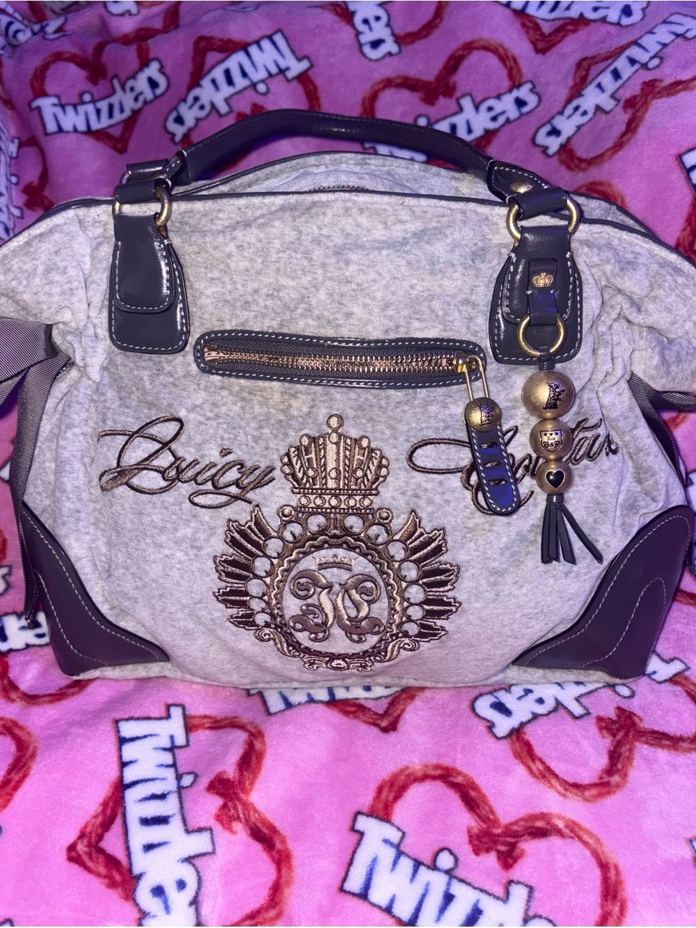 Juicy Couture Vintage Royal Grey Daydreamer Tote Bag 🖤